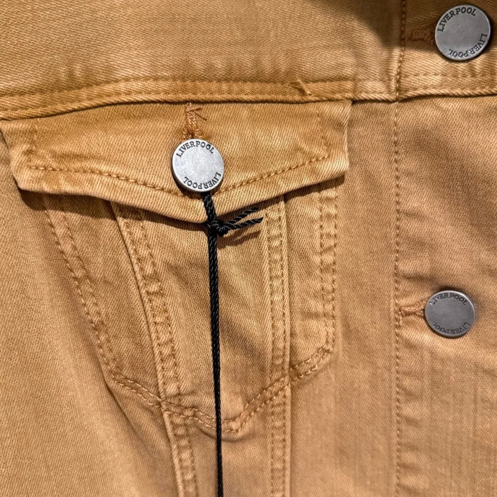 Liverpool Los Angeles NWT Size XS Brown/Tan  Denim Long Sleeve Jacket (0600) - Picture 6 of 16